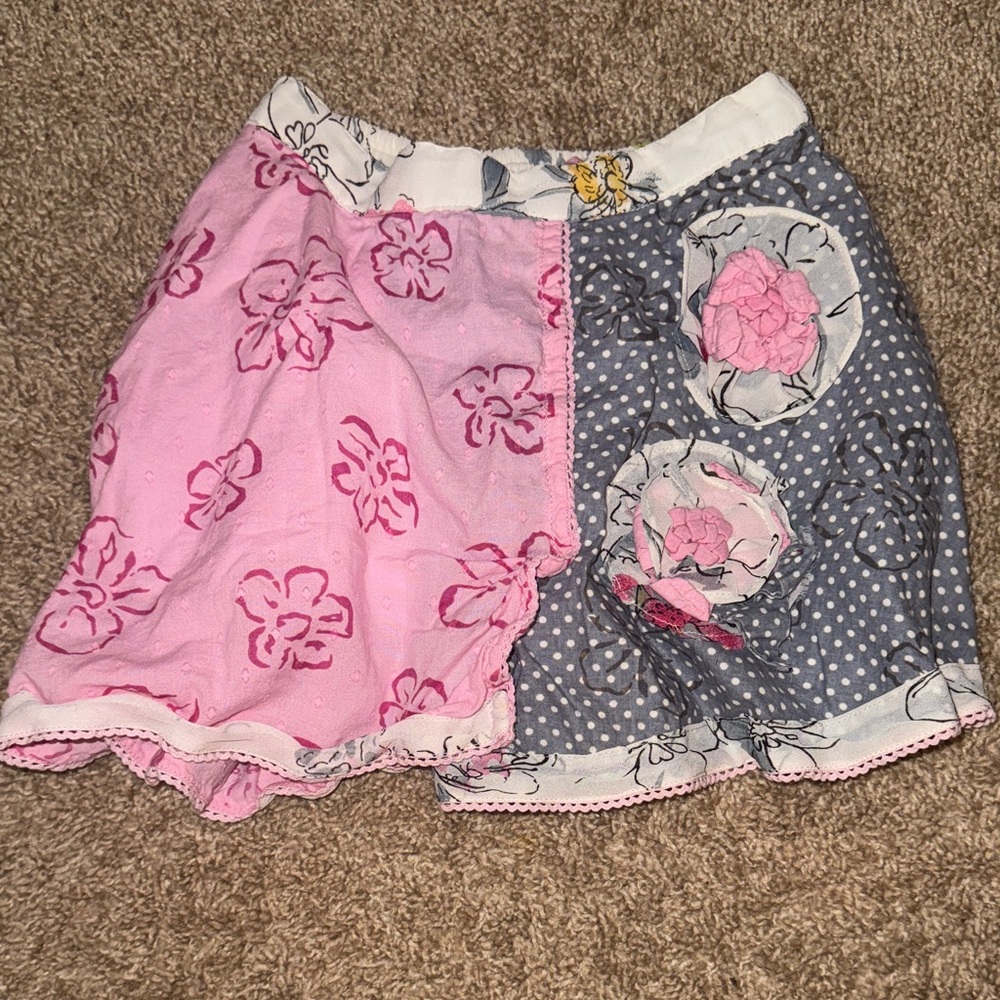 Beetlejuice London Floral Patchwork Kids Shorts